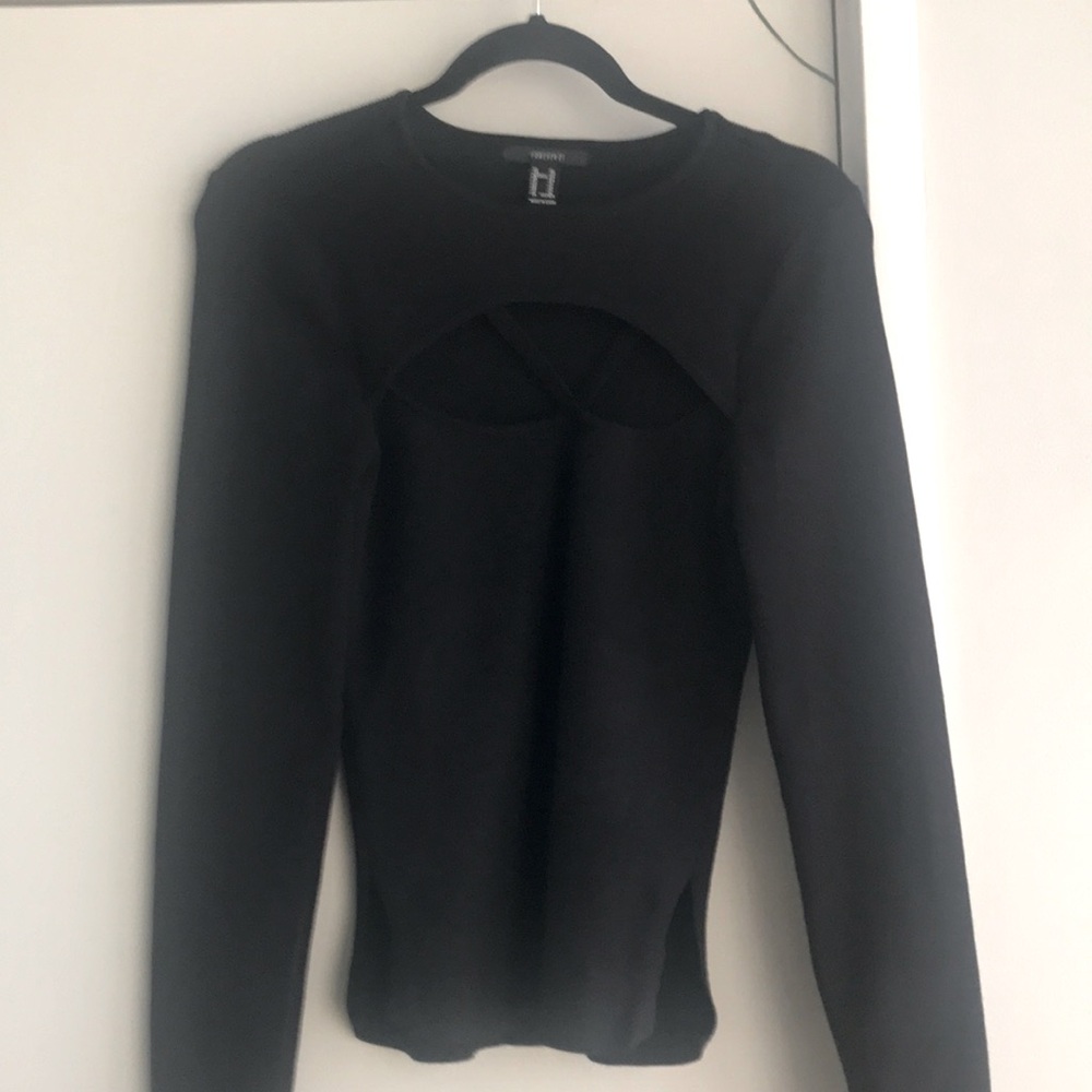 Black Long Sleeve Top